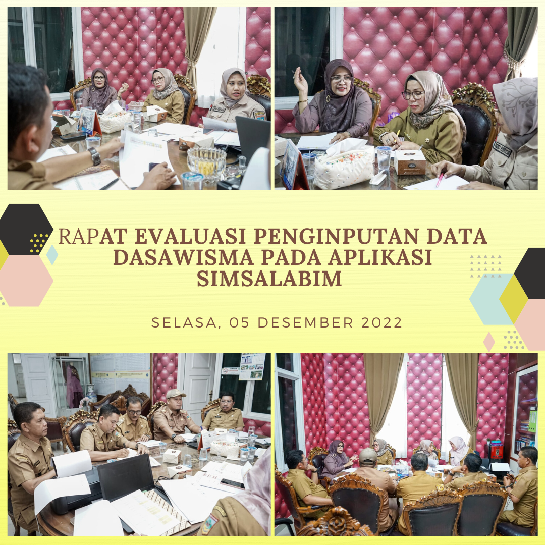 Rapat Evaluasi Penginputan Data Dasawisma Pada Aplikasi Simsalabim (6/12/2022)