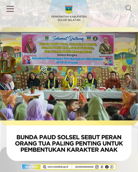 Bunda PAUD Solsel Sebut Peran Orang Tua Paling Penting Untuk Pembentukan Karakter Anak