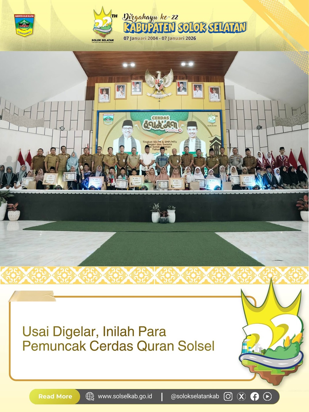 Usai Digelar, Inilah Para Pemuncak Cerdas Quran Solsel