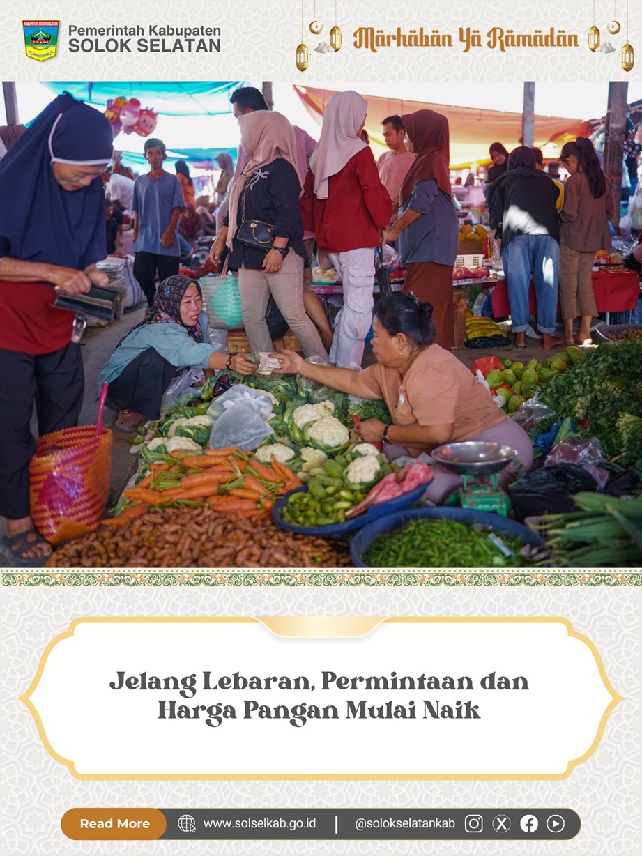 Jelang Lebaran, Permintaan dan Harga Pangan Mulai Naik