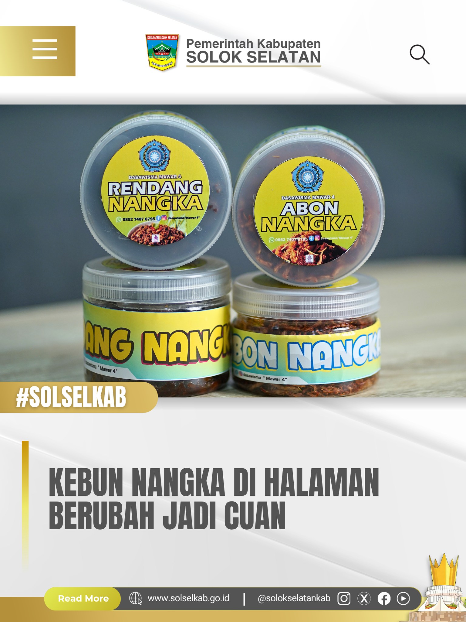 Kebun Nangka di Halaman Berubah Jadi Cuan