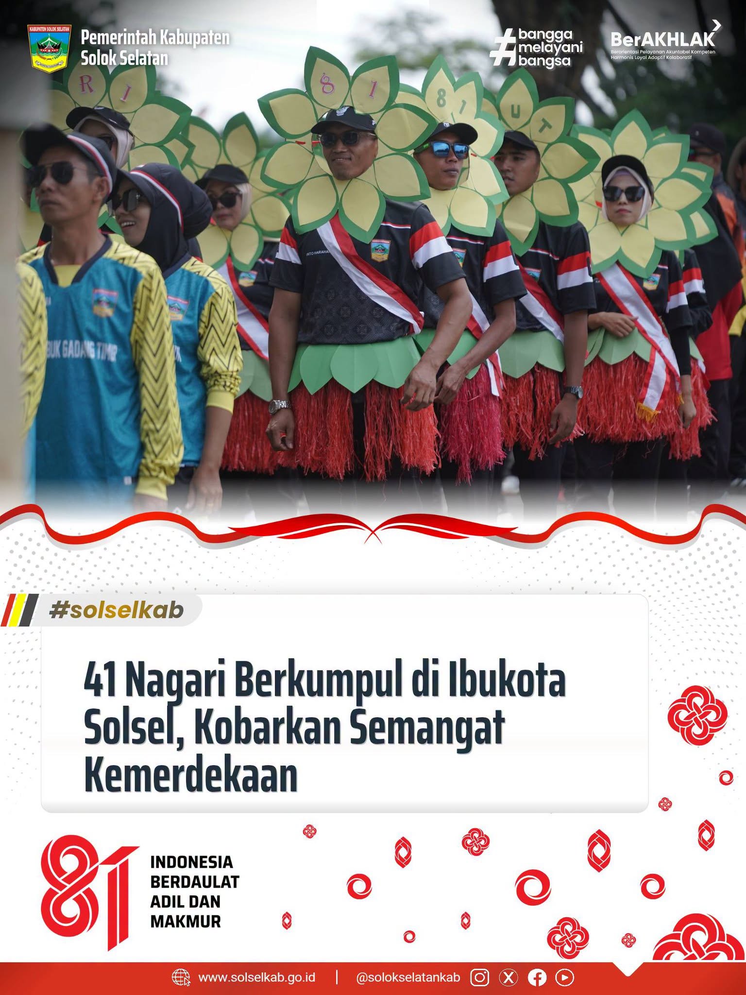 41 Nagari Berkumpul di Ibukota Solsel, Kobarkan Semangat Kemerdekaan